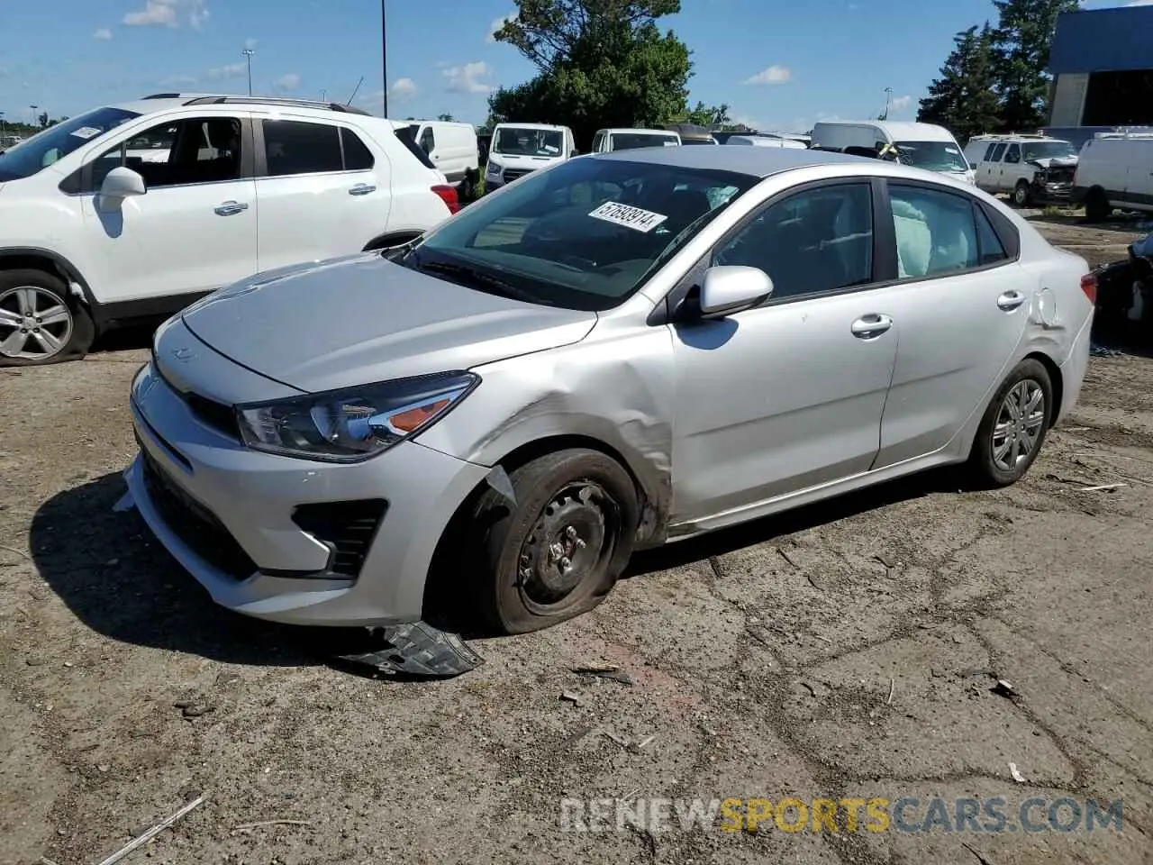 1 Photograph of a damaged car 3KPA24AD1PE586961 KIA RIO 2023