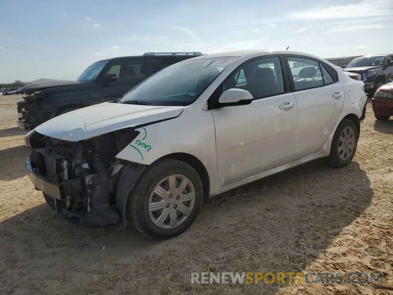 1 Photograph of a damaged car 3KPA24AD1PE615715 KIA RIO 2023