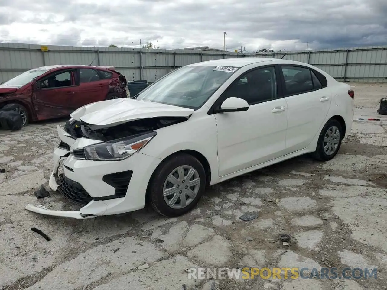 1 Photograph of a damaged car 3KPA24AD3PE533954 KIA RIO 2023