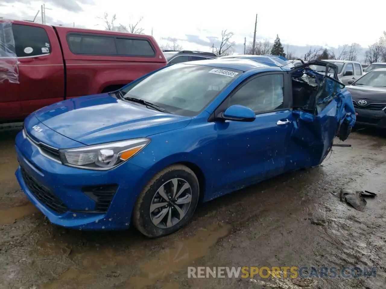 1 Photograph of a damaged car 3KPA24AD3PE584967 KIA RIO 2023