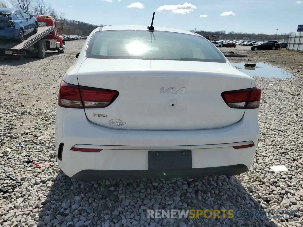6 Photograph of a damaged car 3KPA24AD4PE572763 KIA RIO 2023
