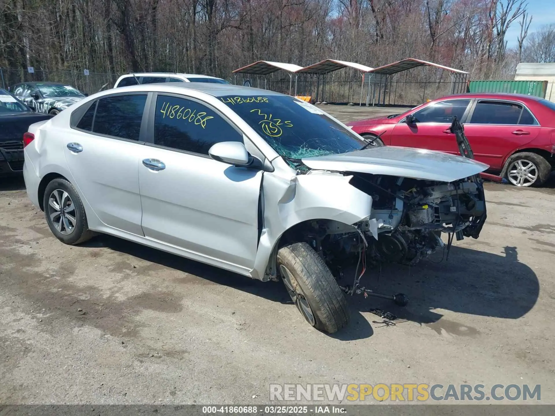 1 Photograph of a damaged car 3KPA24AD4PE602411 KIA RIO 2023