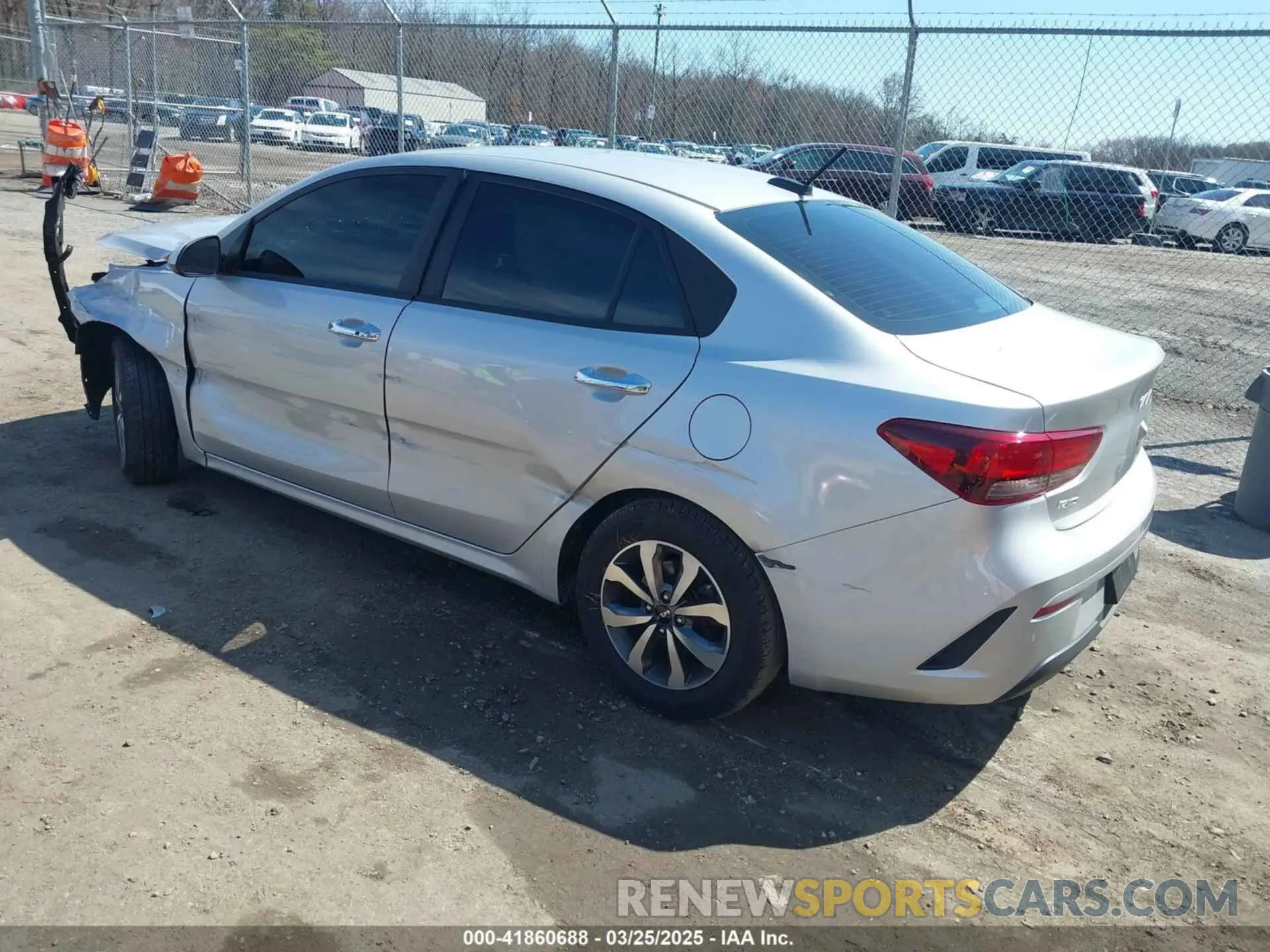 3 Photograph of a damaged car 3KPA24AD4PE602411 KIA RIO 2023