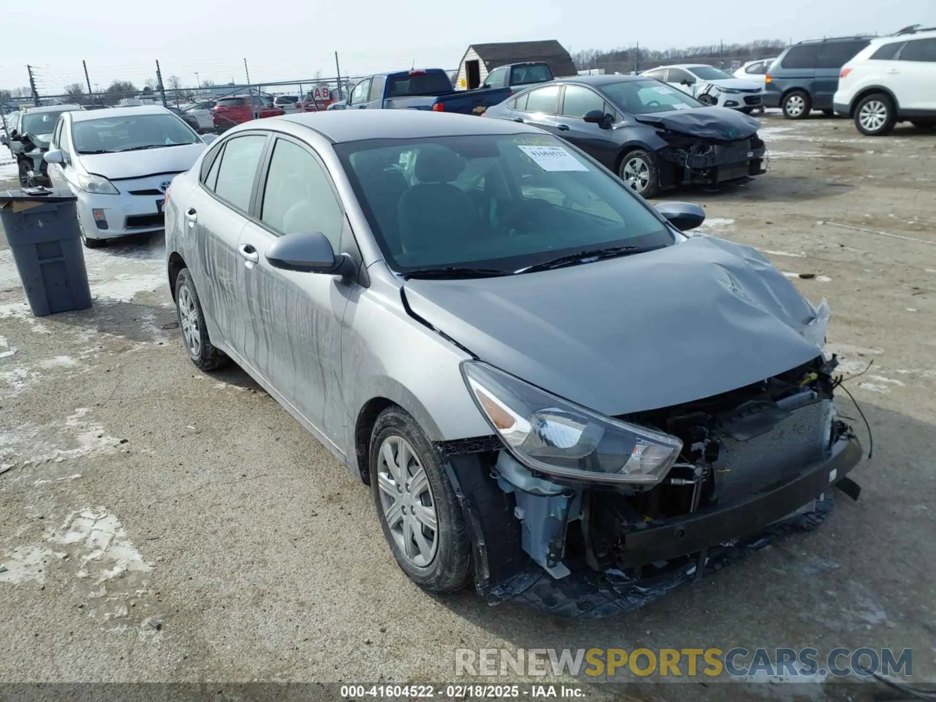 1 Photograph of a damaged car 3KPA24AD4PE614445 KIA RIO 2023