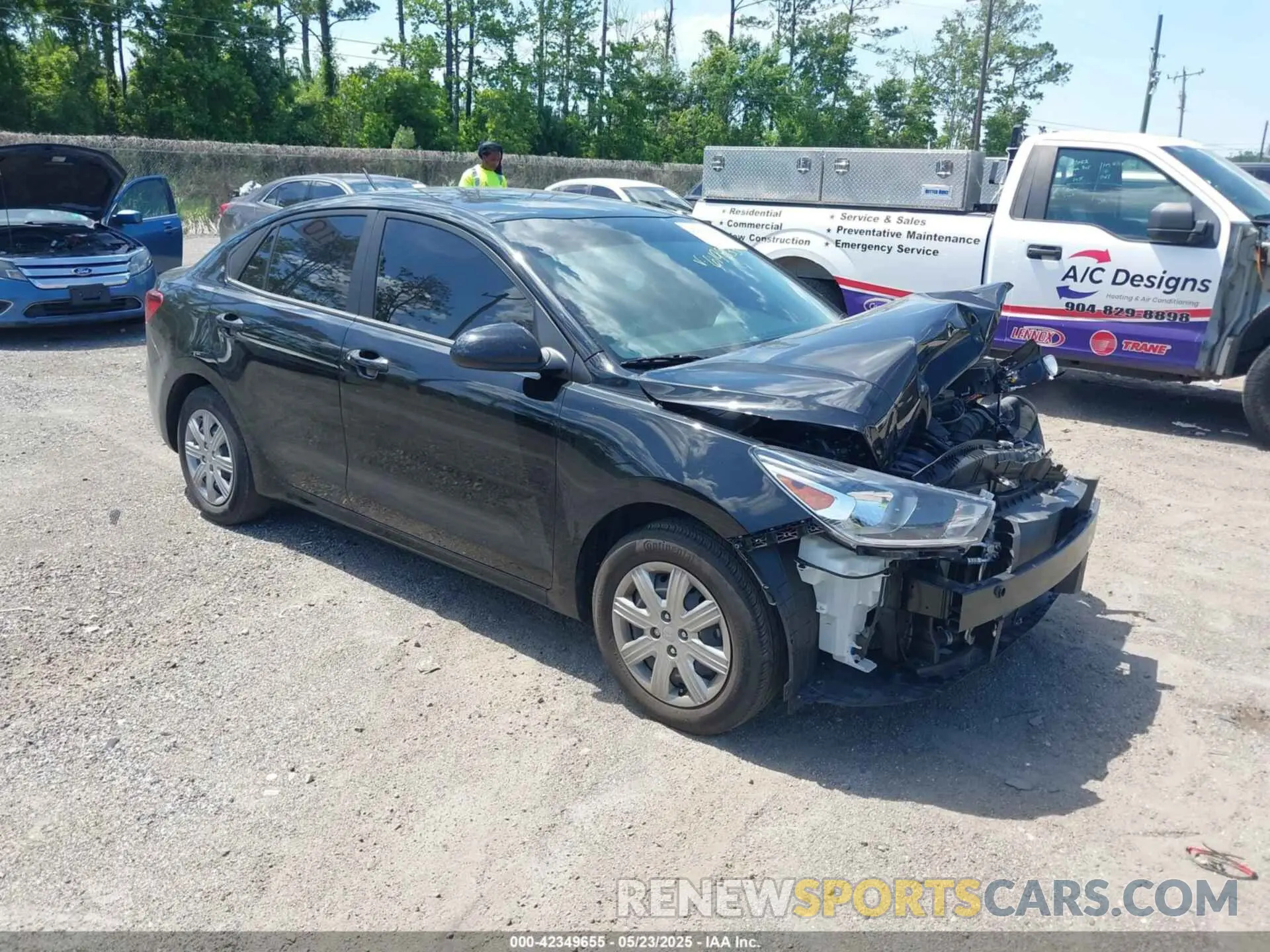 1 Photograph of a damaged car 3KPA24AD5PE619833 KIA RIO 2023