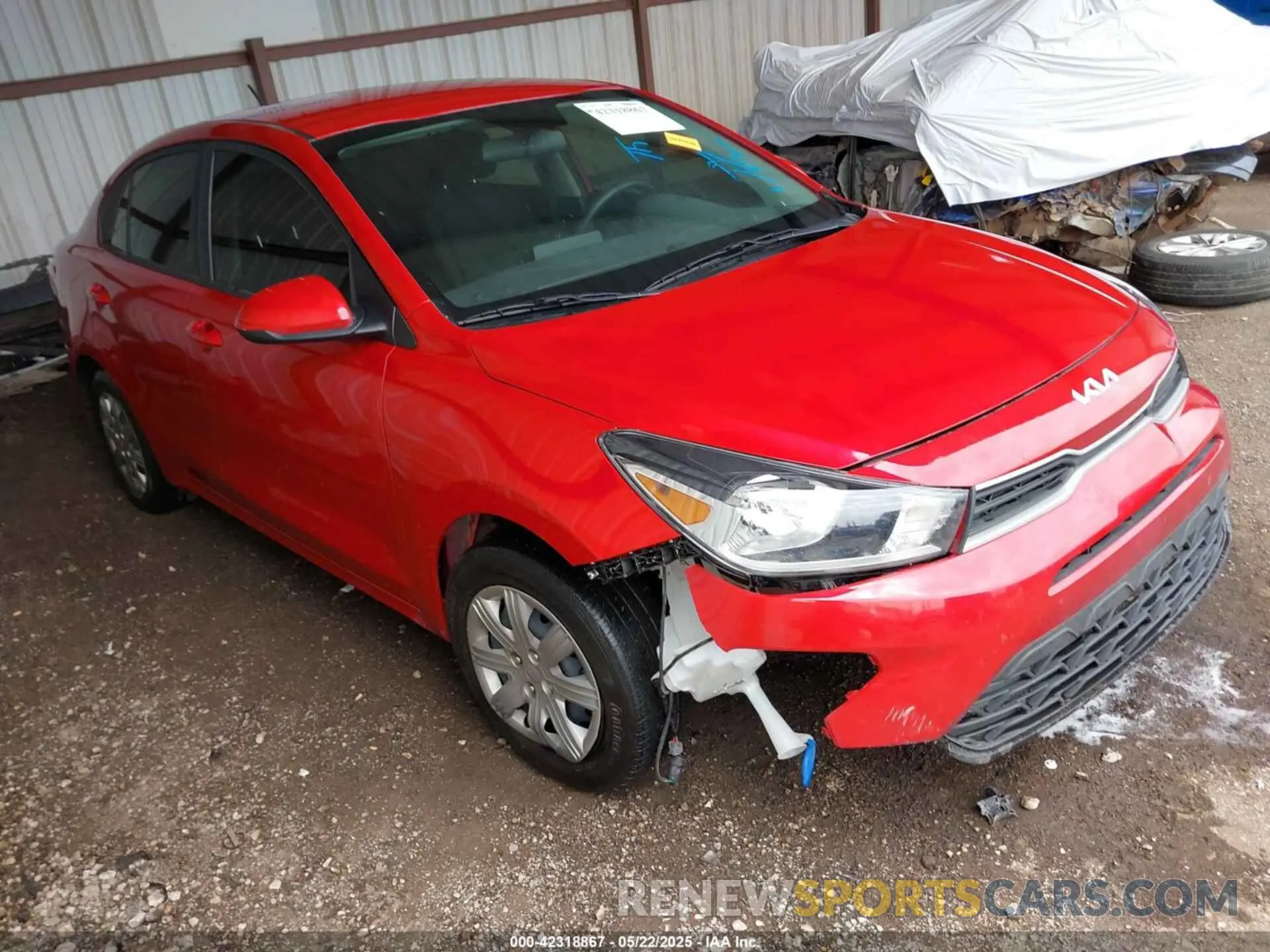1 Photograph of a damaged car 3KPA24AD5PE621677 KIA RIO 2023