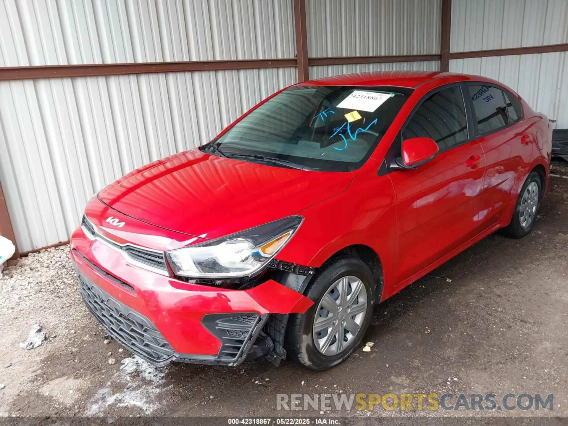 2 Photograph of a damaged car 3KPA24AD5PE621677 KIA RIO 2023