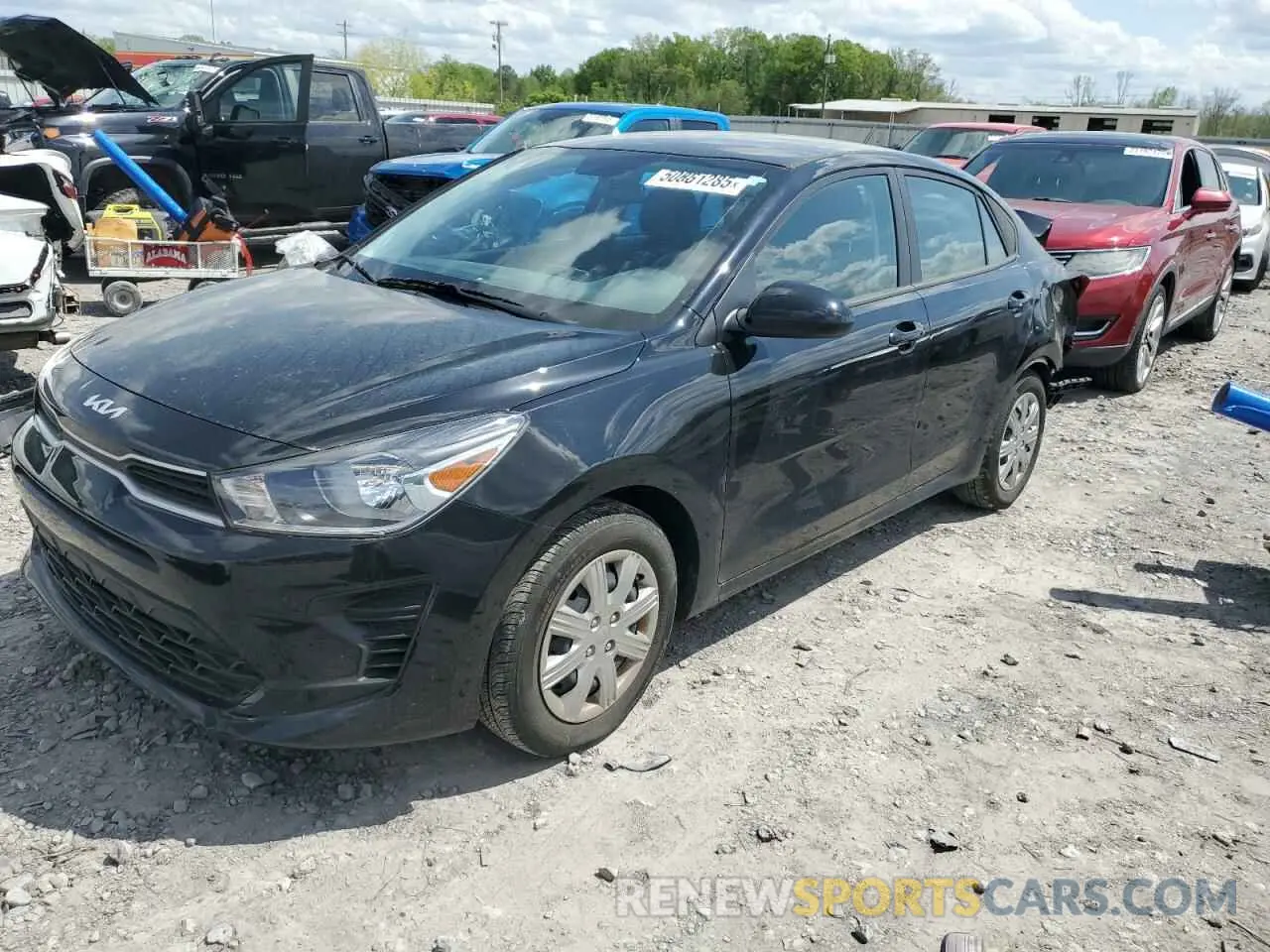 1 Photograph of a damaged car 3KPA24AD7PE576869 KIA RIO 2023