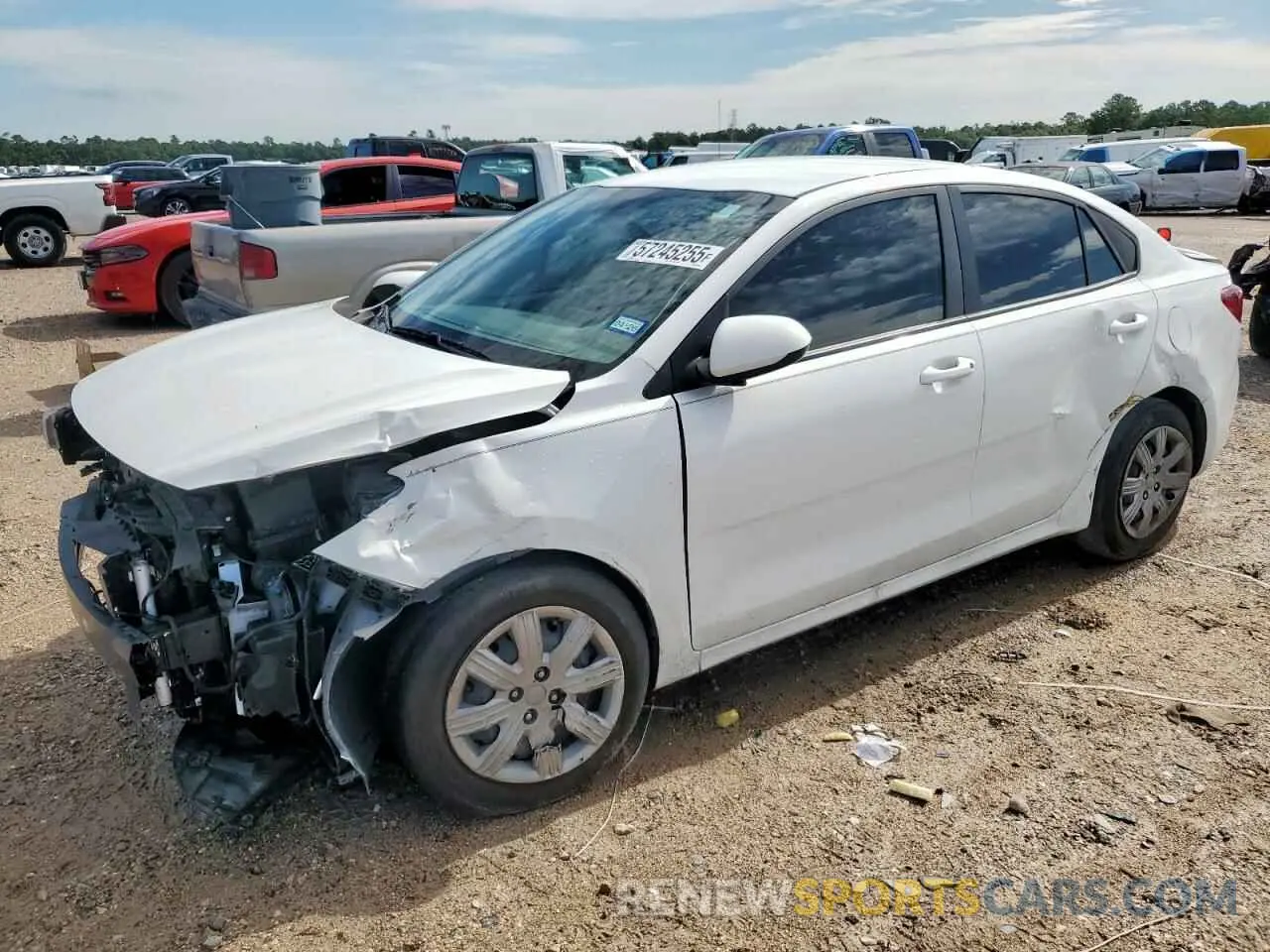 1 Photograph of a damaged car 3KPA24AD7PE581408 KIA RIO 2023