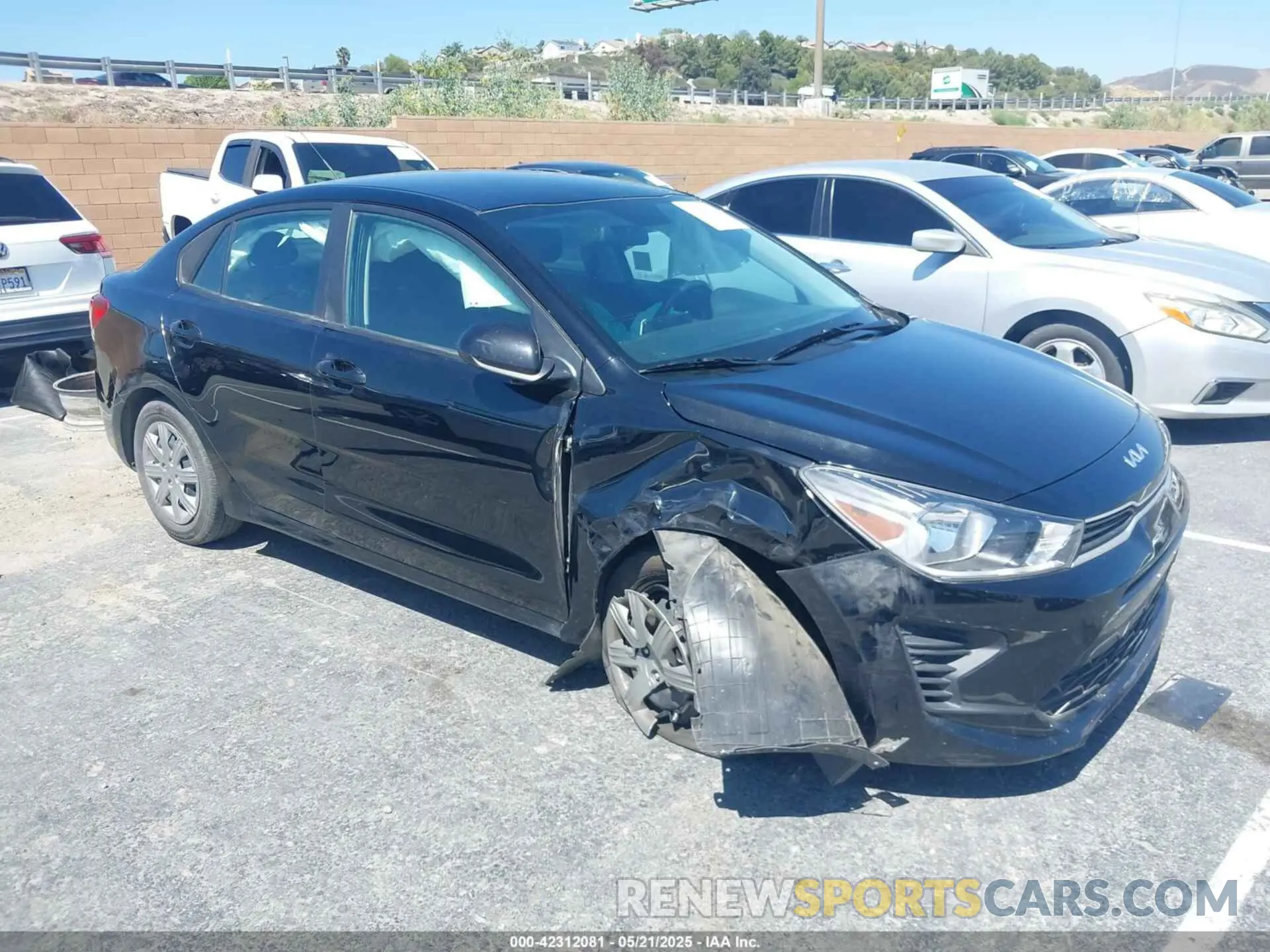 1 Photograph of a damaged car 3KPA24AD7PE615833 KIA RIO 2023