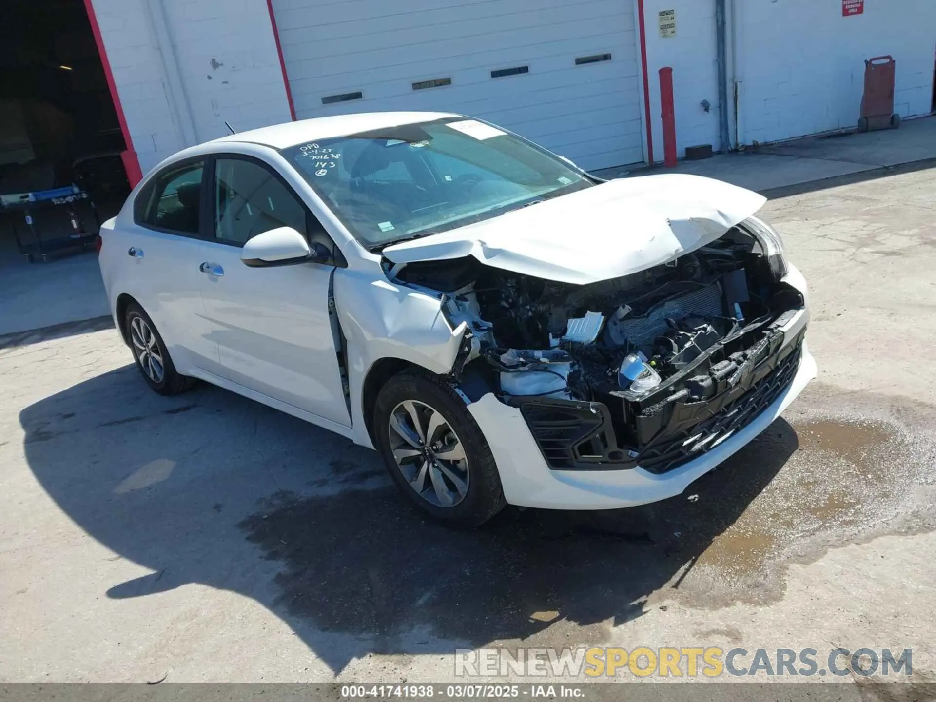 1 Photograph of a damaged car 3KPA24AD8PE554914 KIA RIO 2023