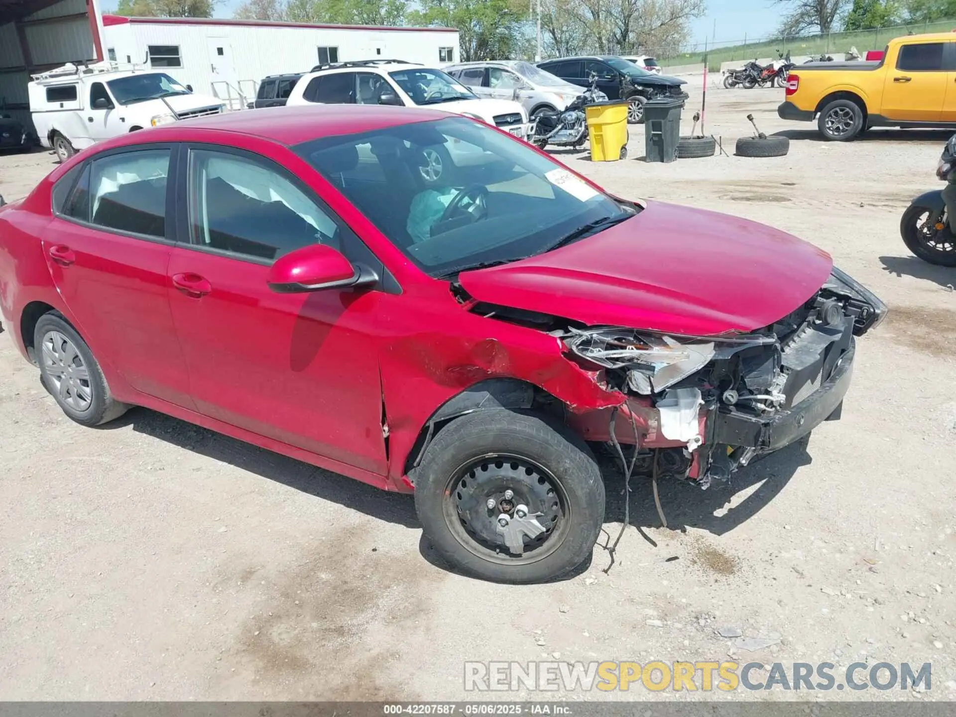 1 Photograph of a damaged car 3KPA24AD8PE584723 KIA RIO 2023