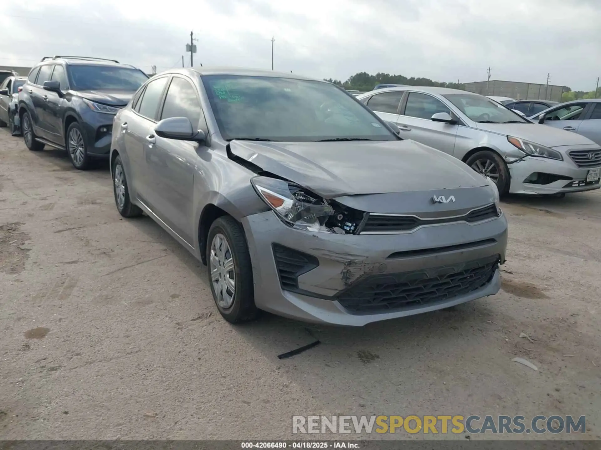 1 Photograph of a damaged car 3KPA24AD9PE525759 KIA RIO 2023