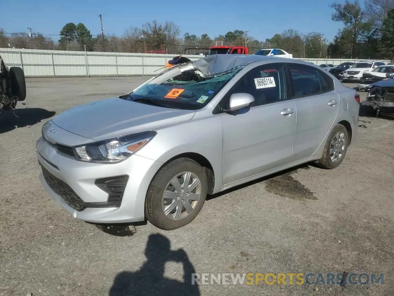 1 Photograph of a damaged car 3KPA24AD9PE554212 KIA RIO 2023