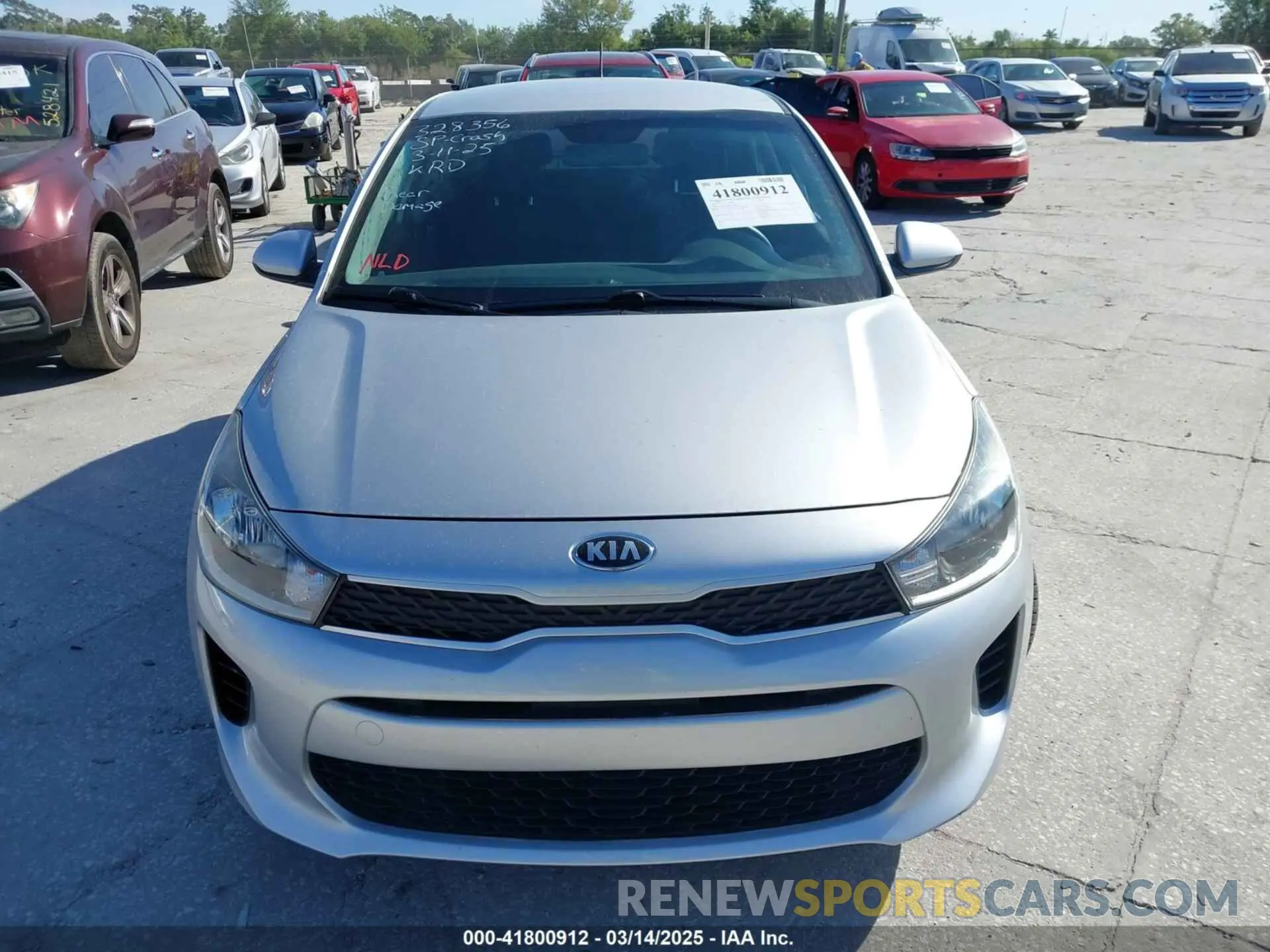 13 Photograph of a damaged car 3KPA25AD4LE309303 KIA RIO 5-DOOR 2020