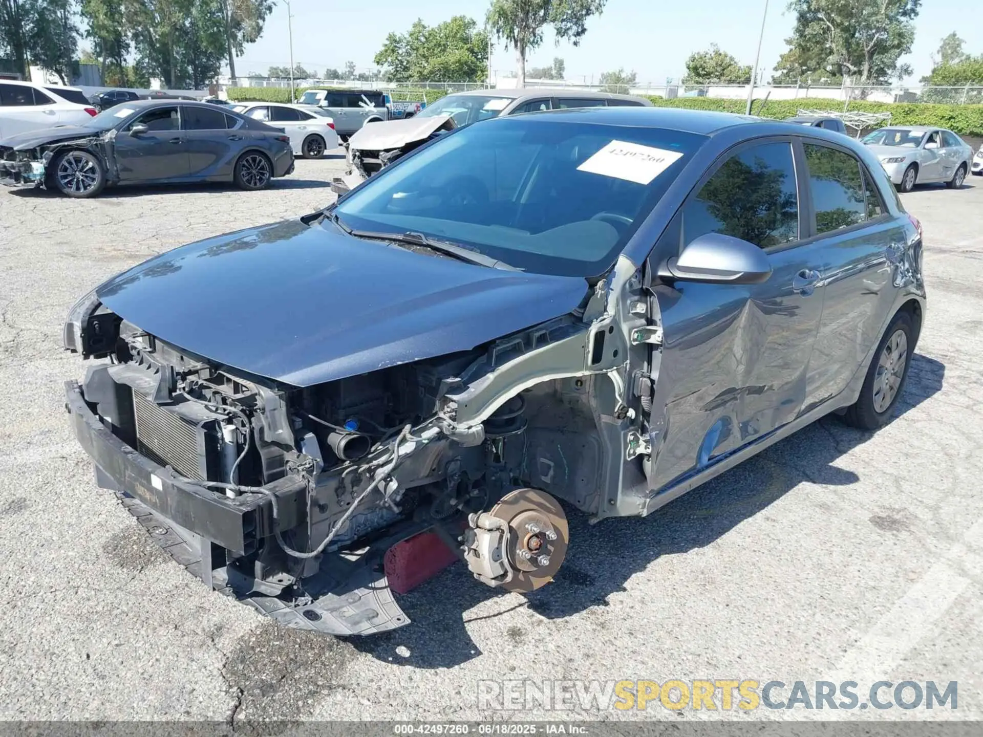 2 Photograph of a damaged car 3KPA25AD6LE295579 KIA RIO 5-DOOR 2020