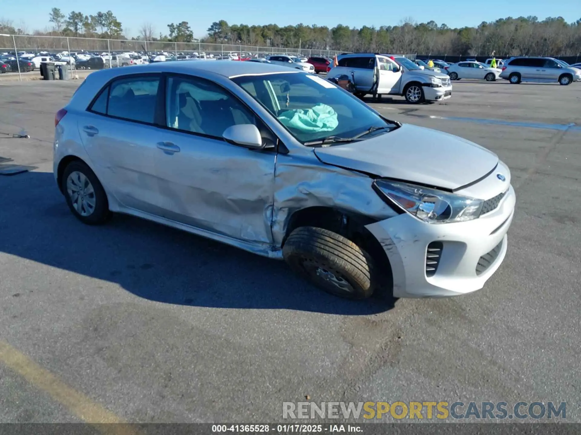1 Photograph of a damaged car 3KPA25AD7LE348113 KIA RIO 5-DOOR 2020