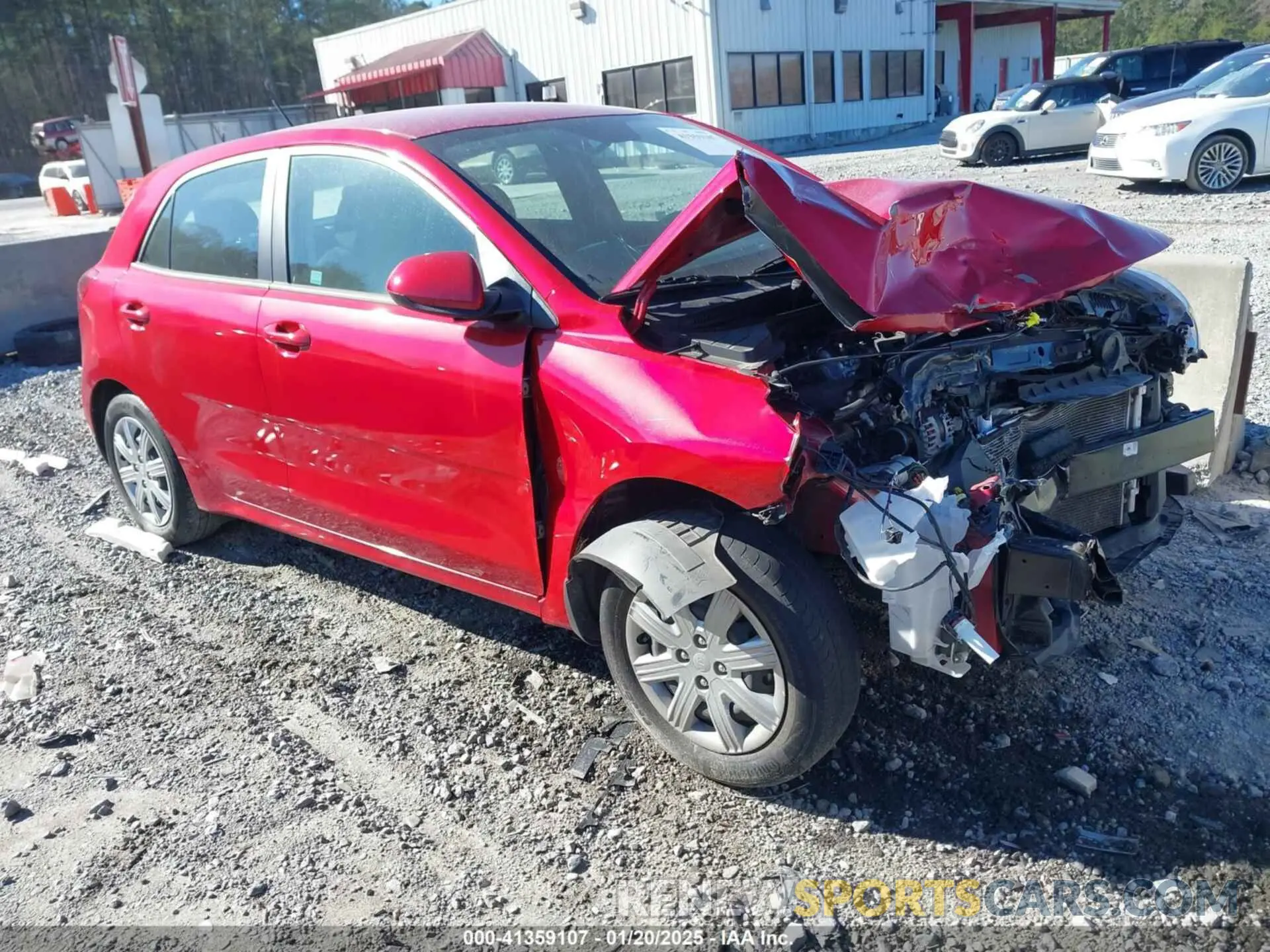 1 Photograph of a damaged car 3KPA25AD5ME388787 KIA RIO 5-DOOR 2021