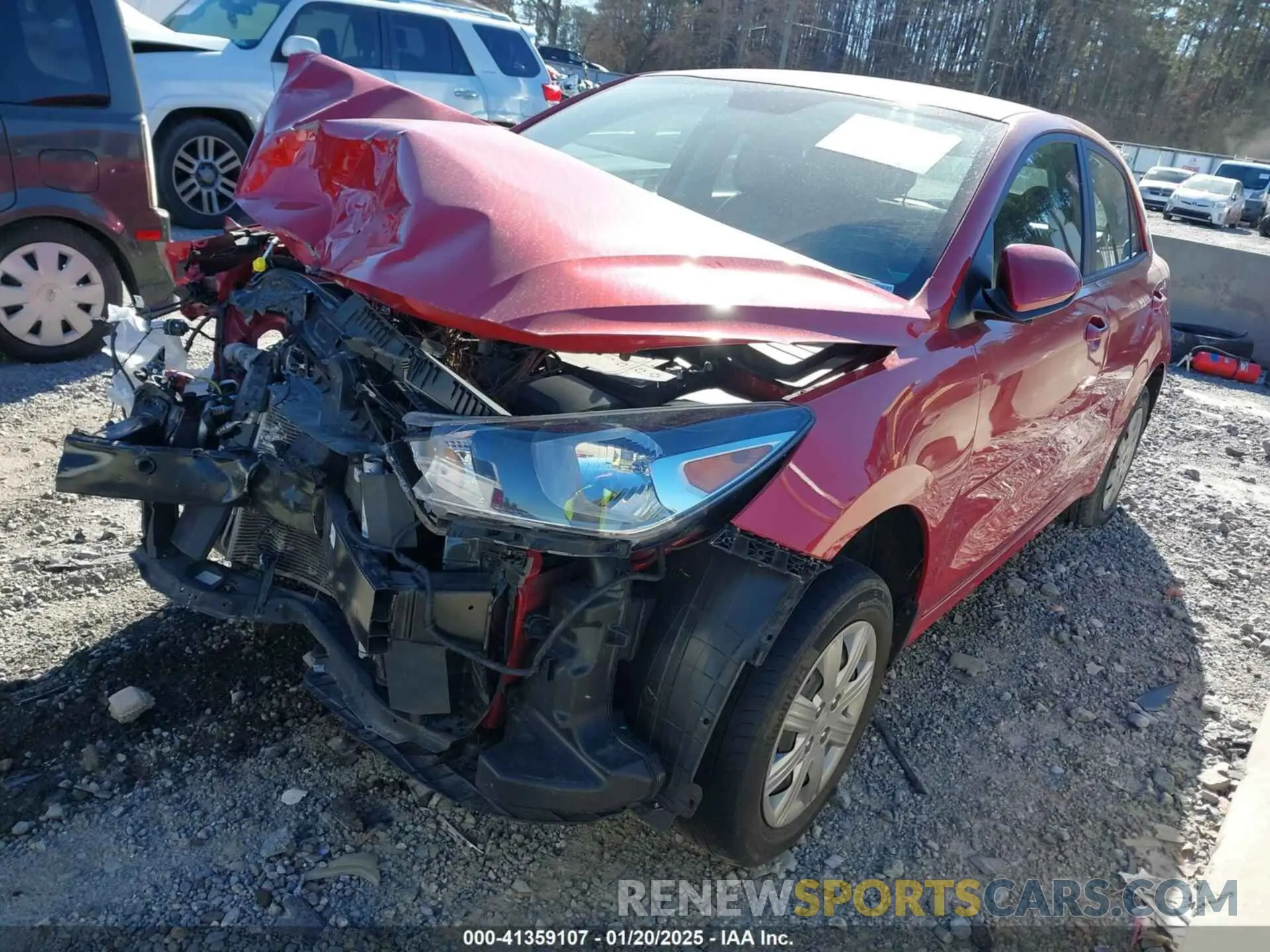 2 Photograph of a damaged car 3KPA25AD5ME388787 KIA RIO 5-DOOR 2021