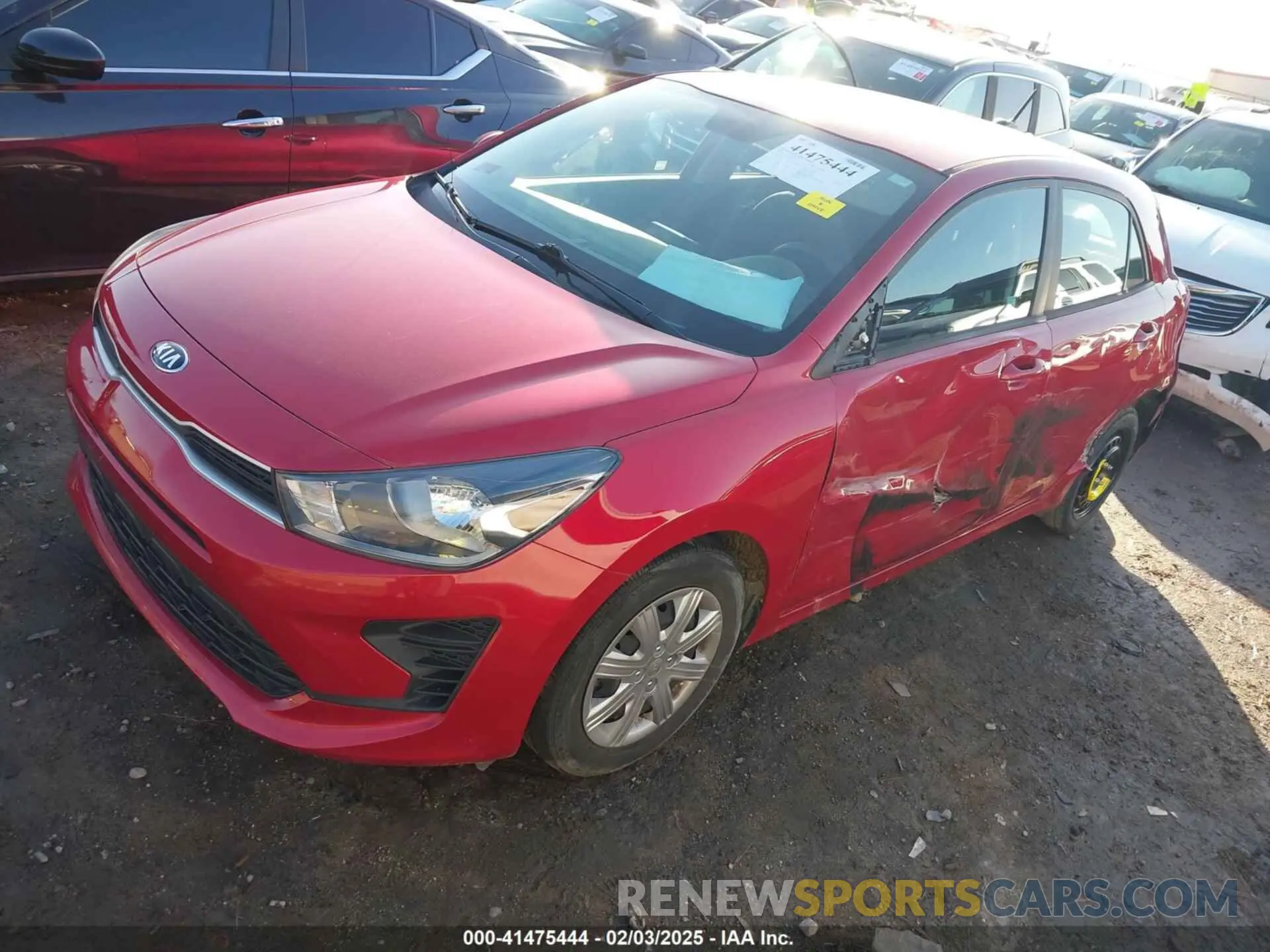 2 Photograph of a damaged car 3KPA25ADXME433531 KIA RIO 5-DOOR 2021
