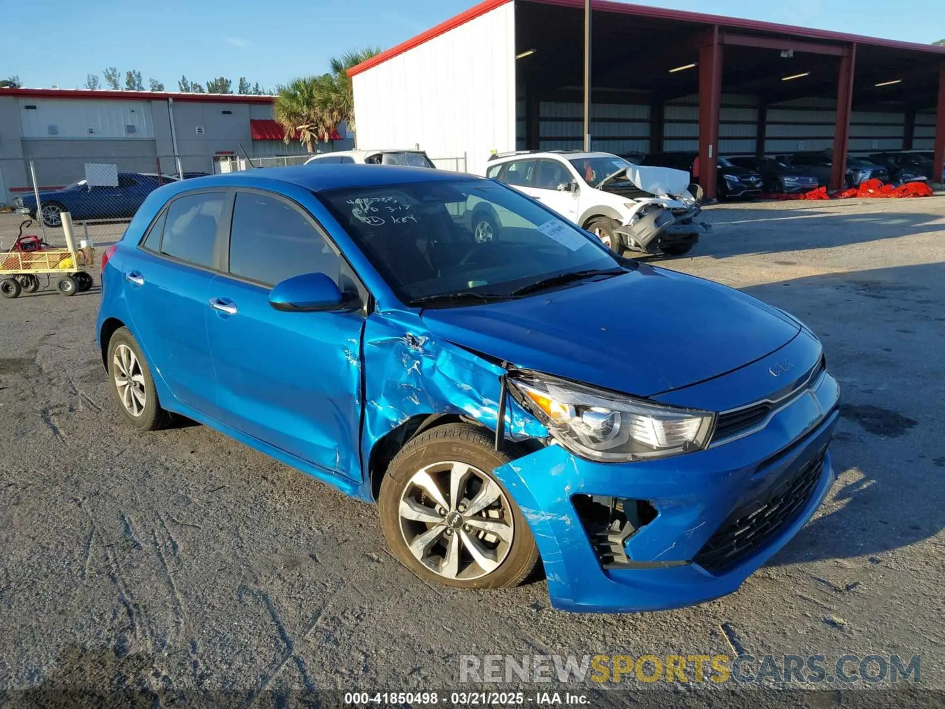 6 Photograph of a damaged car 3KPA25AD6NE483733 KIA RIO 5-DOOR 2022