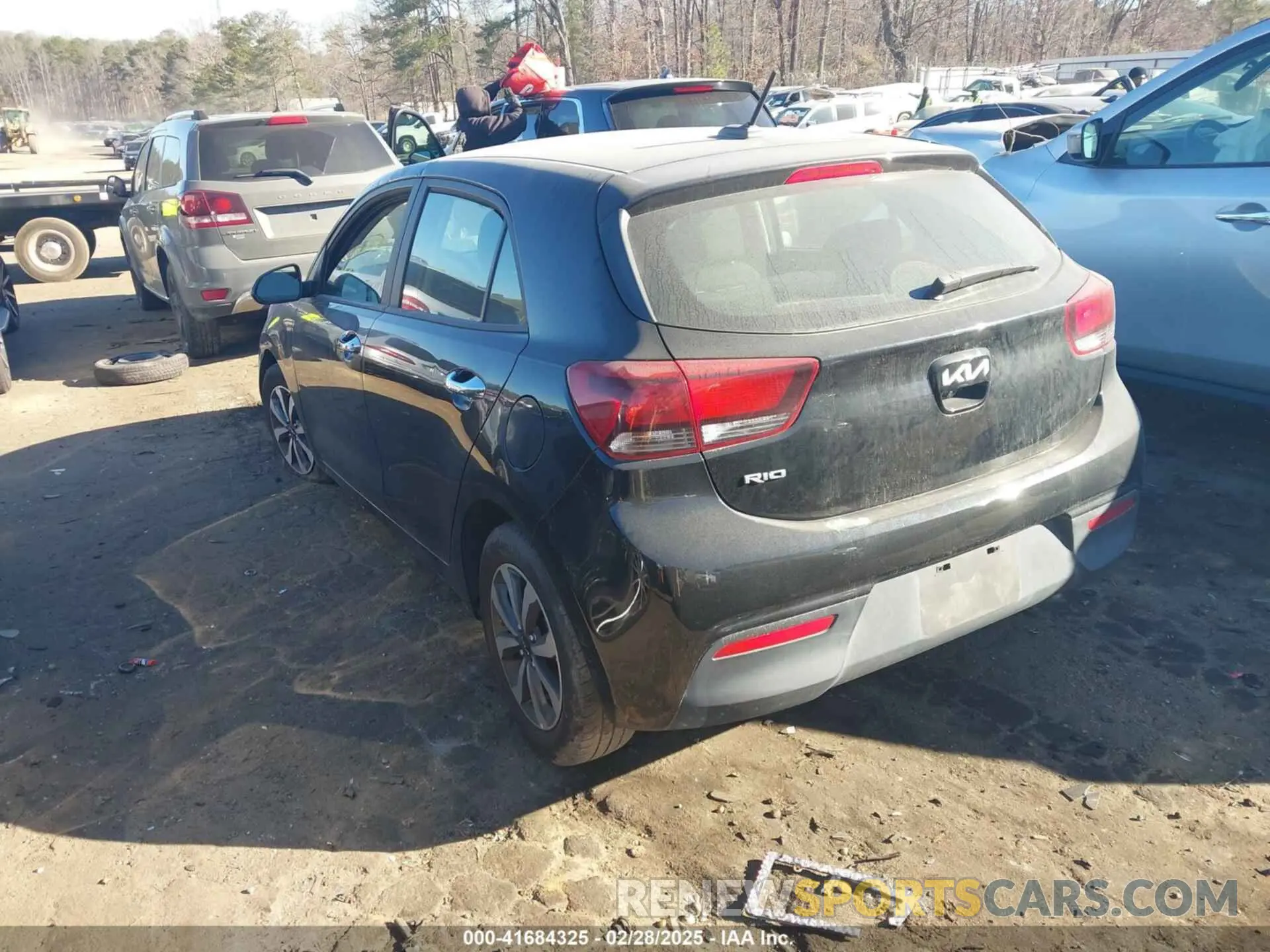 3 Photograph of a damaged car 3KPA25AD8NE443590 KIA RIO 5-DOOR 2022