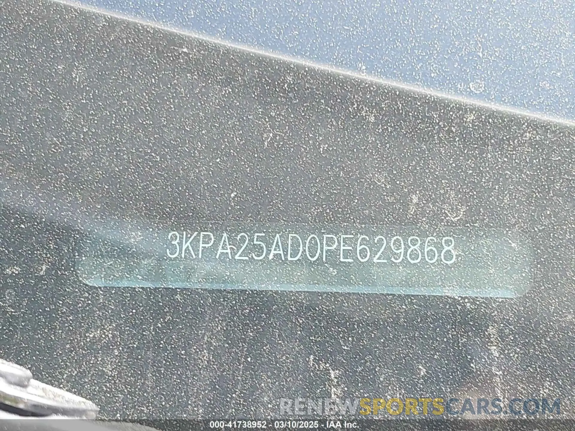 9 Photograph of a damaged car 3KPA25AD0PE629868 KIA RIO 5-DOOR 2023
