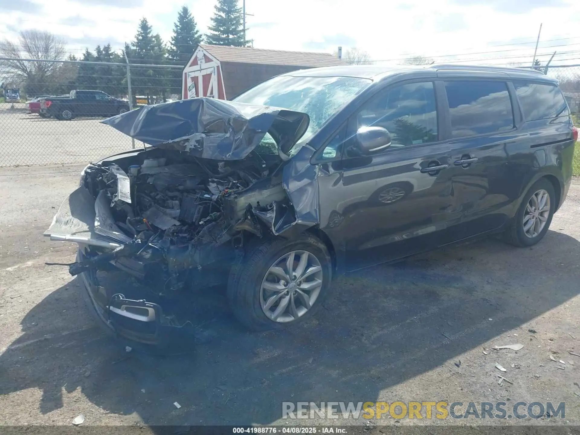2 Photograph of a damaged car KNDMB5C17K6493365 KIA SEDONA 2019