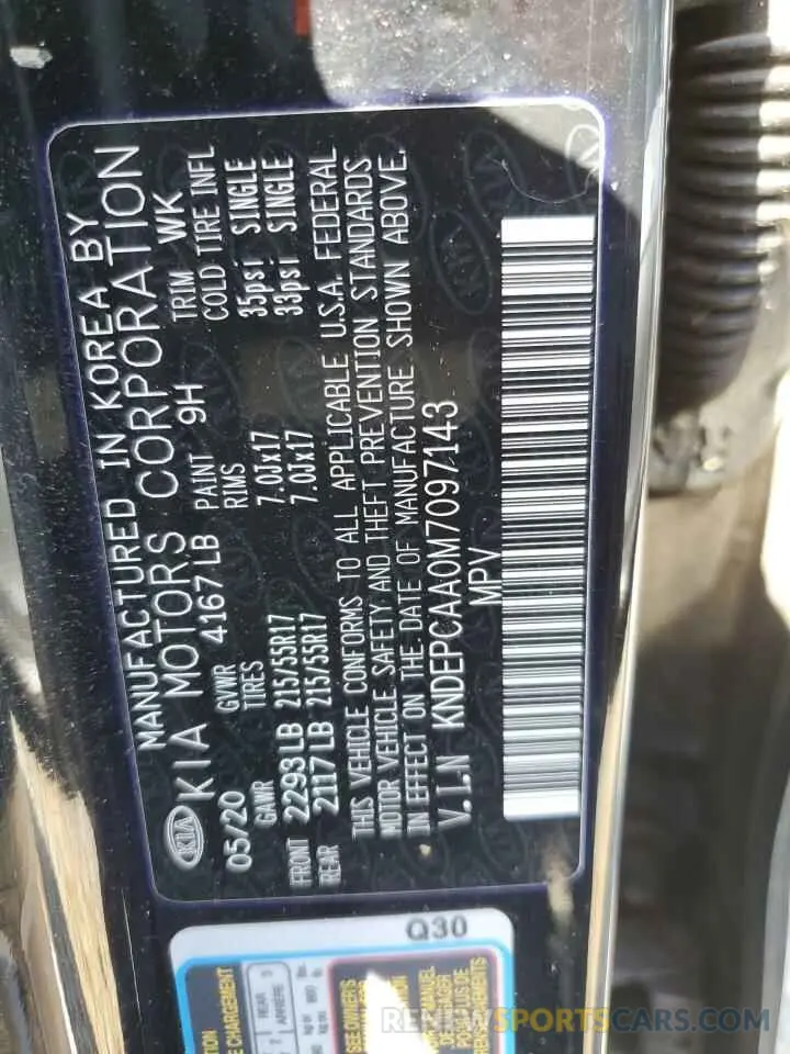 12 Photograph of a damaged car KNDEPCAA0M7097143 KIA SELTOS 2021