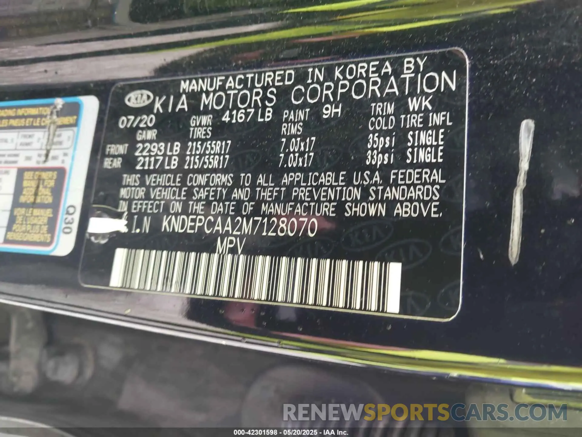 9 Photograph of a damaged car KNDEPCAA2M7128070 KIA SELTOS 2021