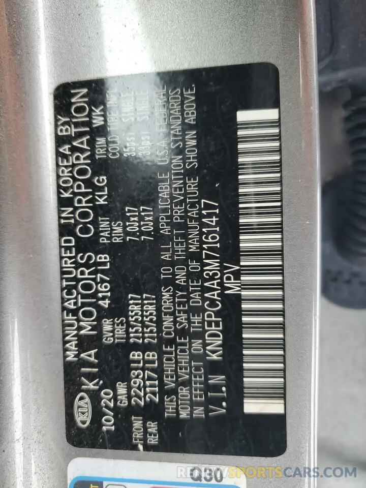 13 Photograph of a damaged car KNDEPCAA3M7161417 KIA SELTOS 2021