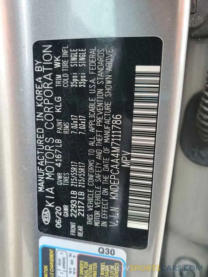 13 Photograph of a damaged car KNDEPCAA4M7111786 KIA SELTOS 2021