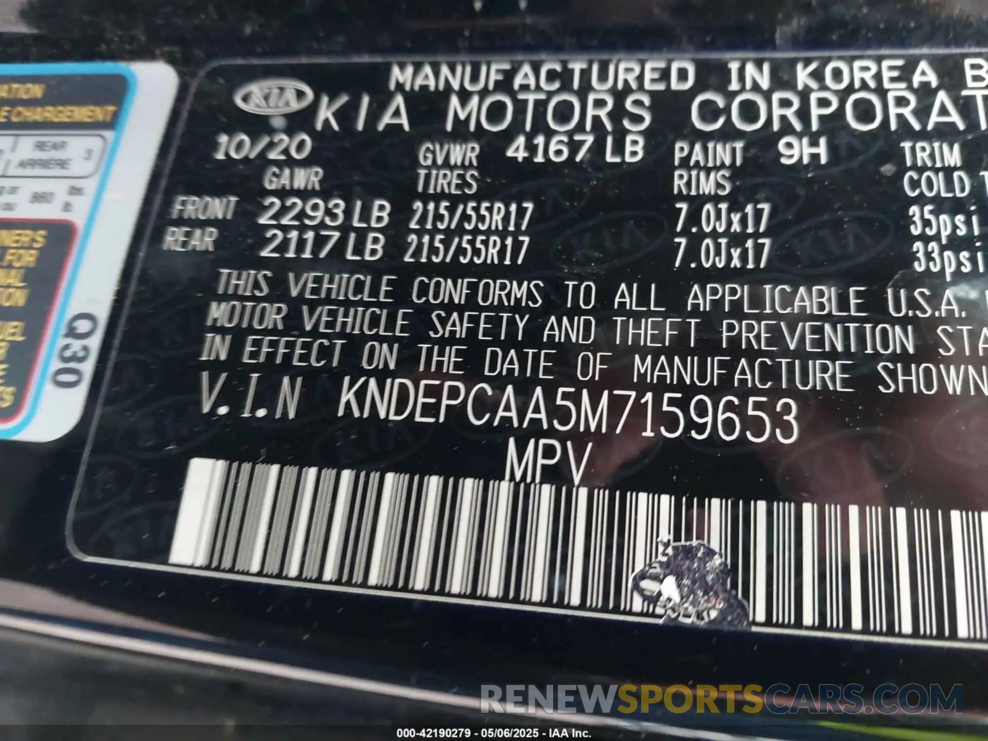 9 Photograph of a damaged car KNDEPCAA5M7159653 KIA SELTOS 2021