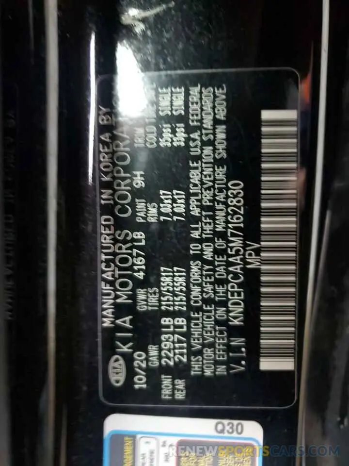 15 Photograph of a damaged car KNDEPCAA5M7162830 KIA SELTOS 2021