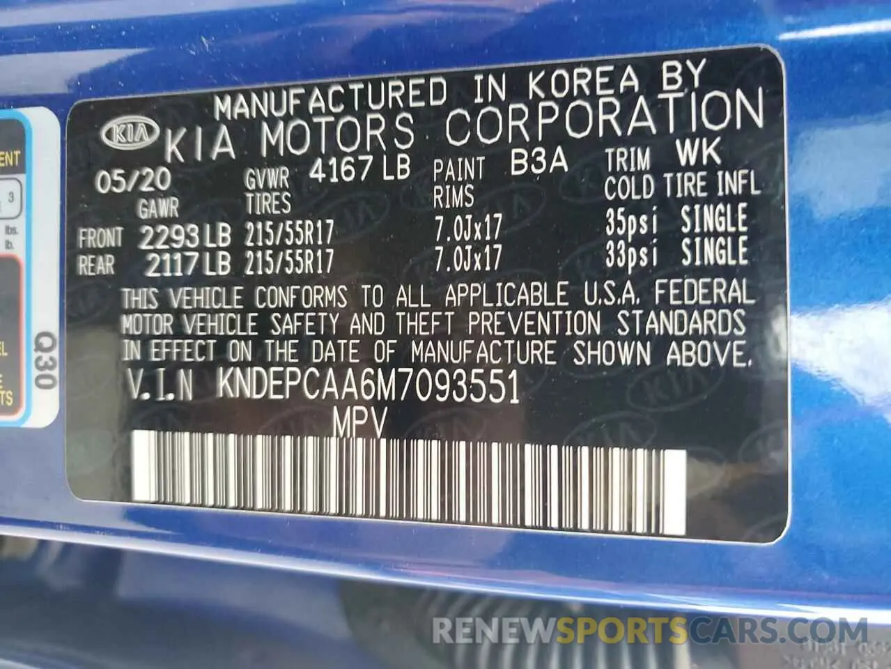 13 Photograph of a damaged car KNDEPCAA6M7093551 KIA SELTOS 2021