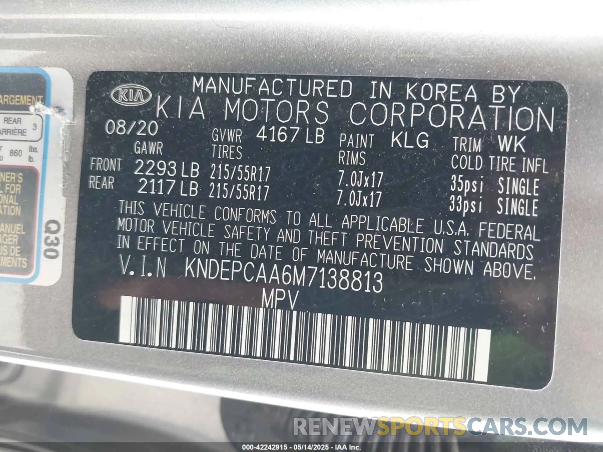 9 Photograph of a damaged car KNDEPCAA6M7138813 KIA SELTOS 2021