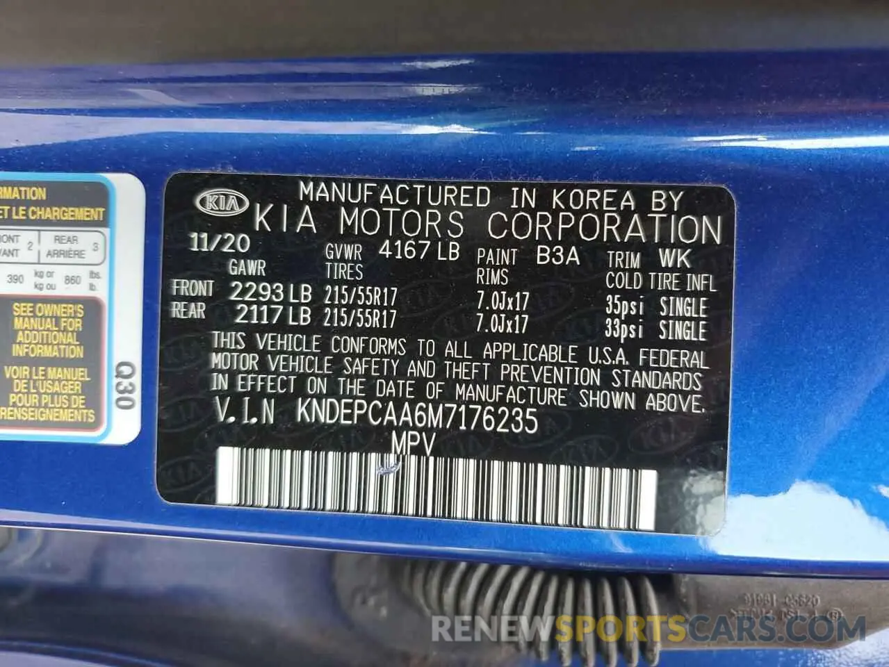 14 Photograph of a damaged car KNDEPCAA6M7176235 KIA SELTOS 2021