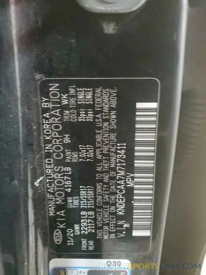 14 Photograph of a damaged car KNDEPCAA7M7173411 KIA SELTOS 2021