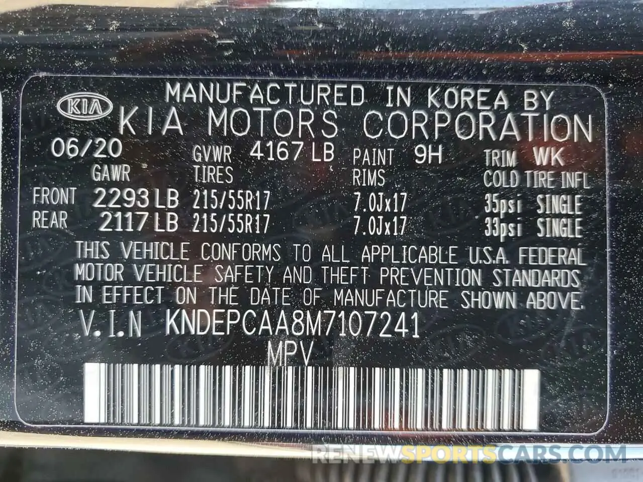 14 Photograph of a damaged car KNDEPCAA8M7107241 KIA SELTOS 2021