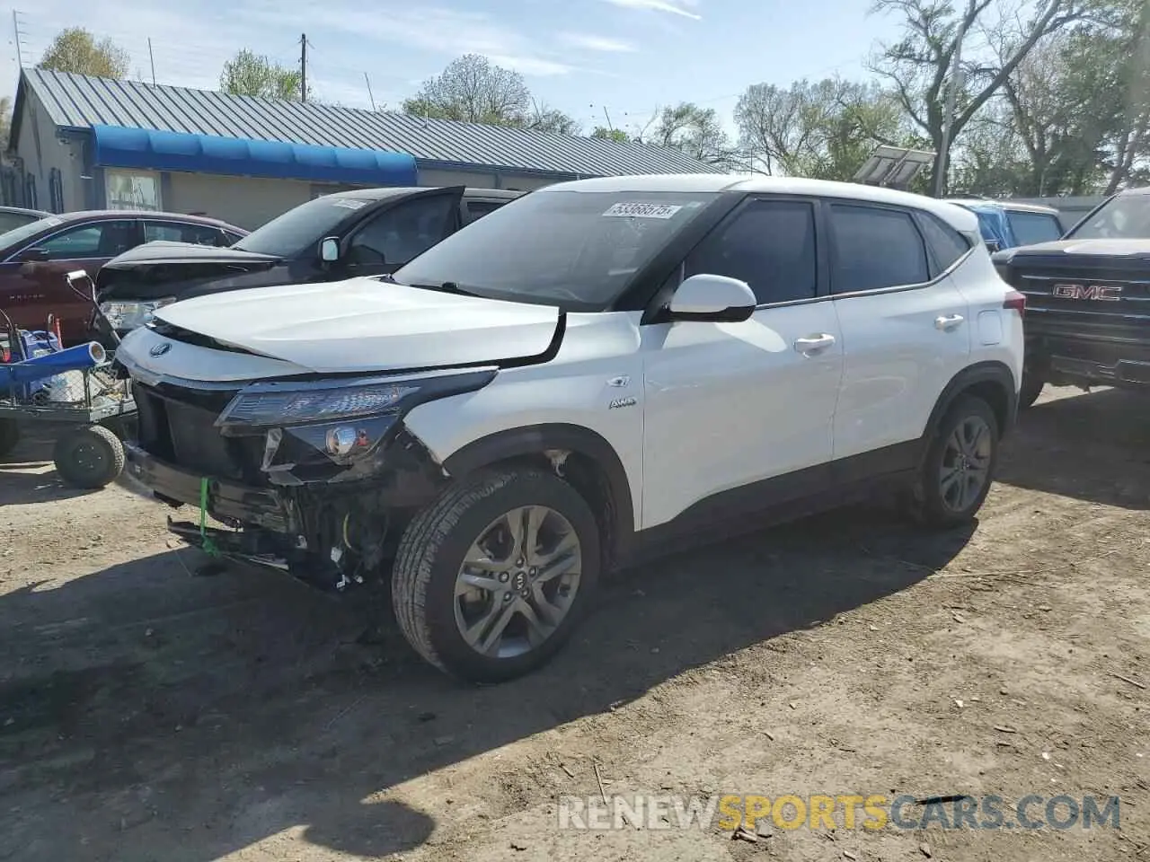 1 Photograph of a damaged car KNDEPCAA8M7163843 KIA SELTOS 2021