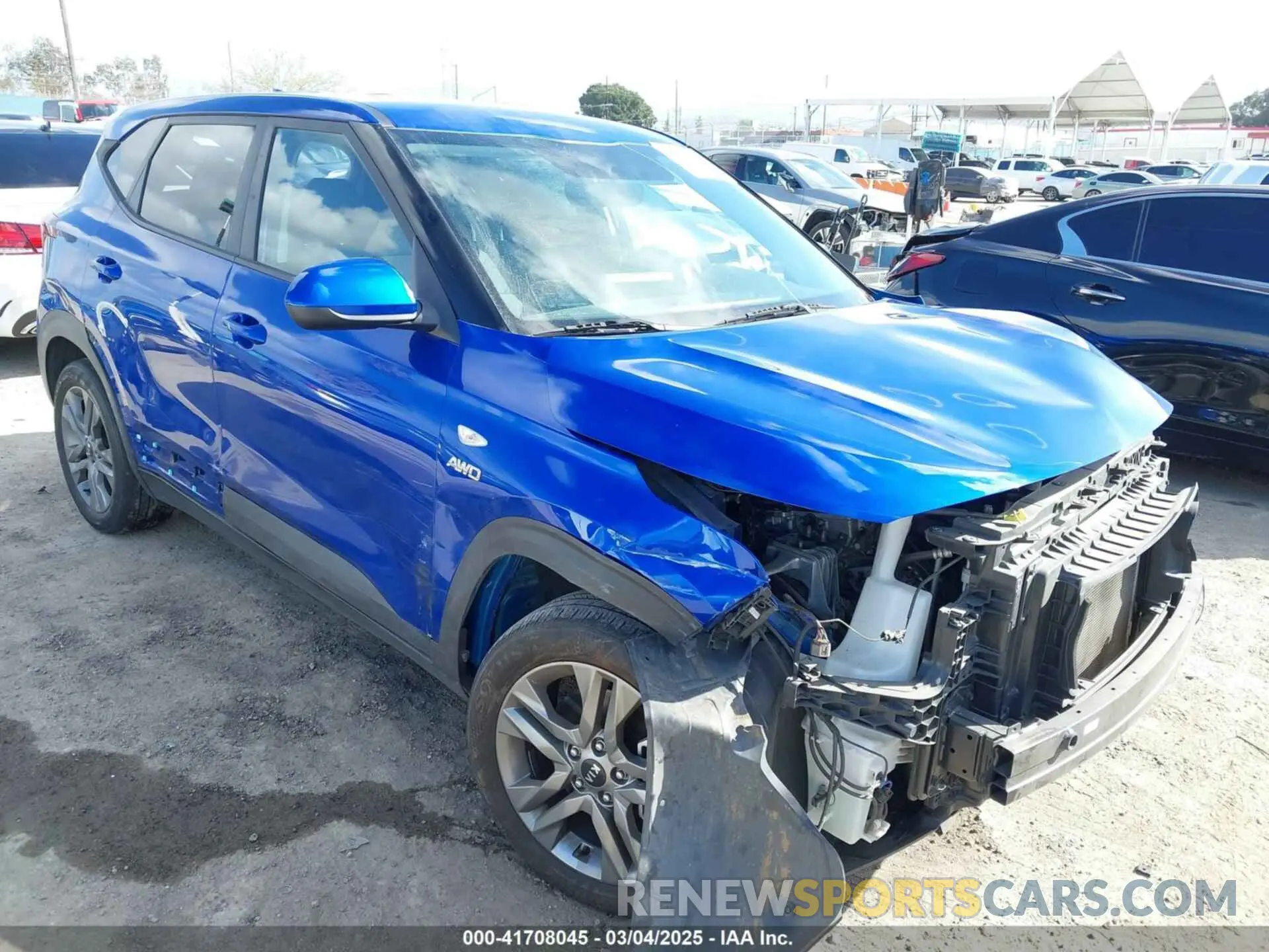 1 Photograph of a damaged car KNDEPCAA9M7076887 KIA SELTOS 2021