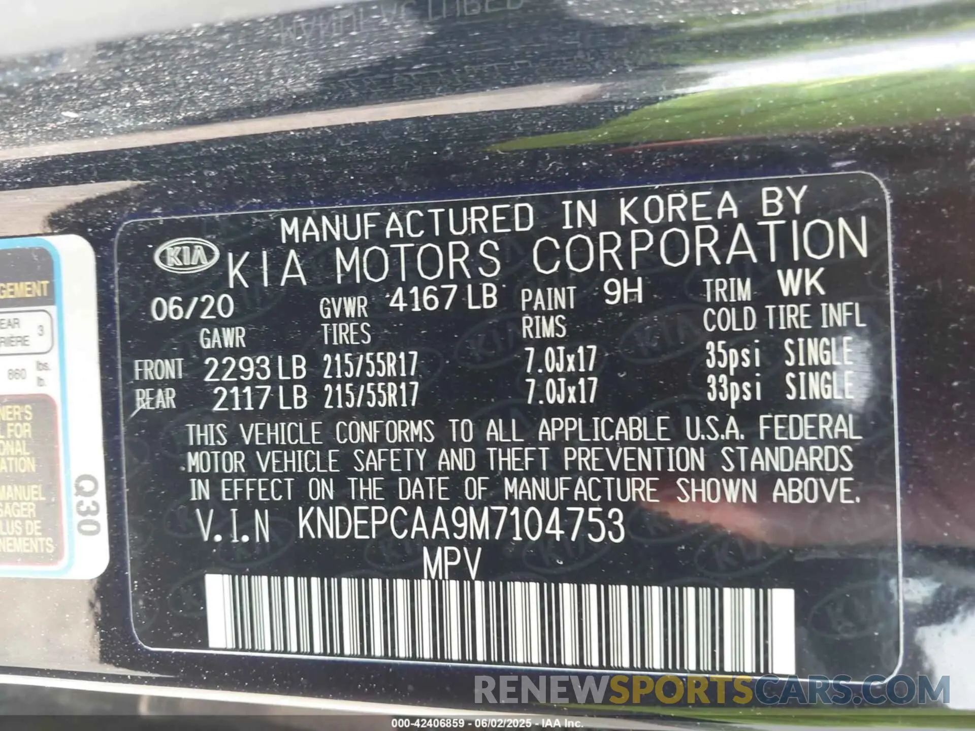 9 Photograph of a damaged car KNDEPCAA9M7104753 KIA SELTOS 2021