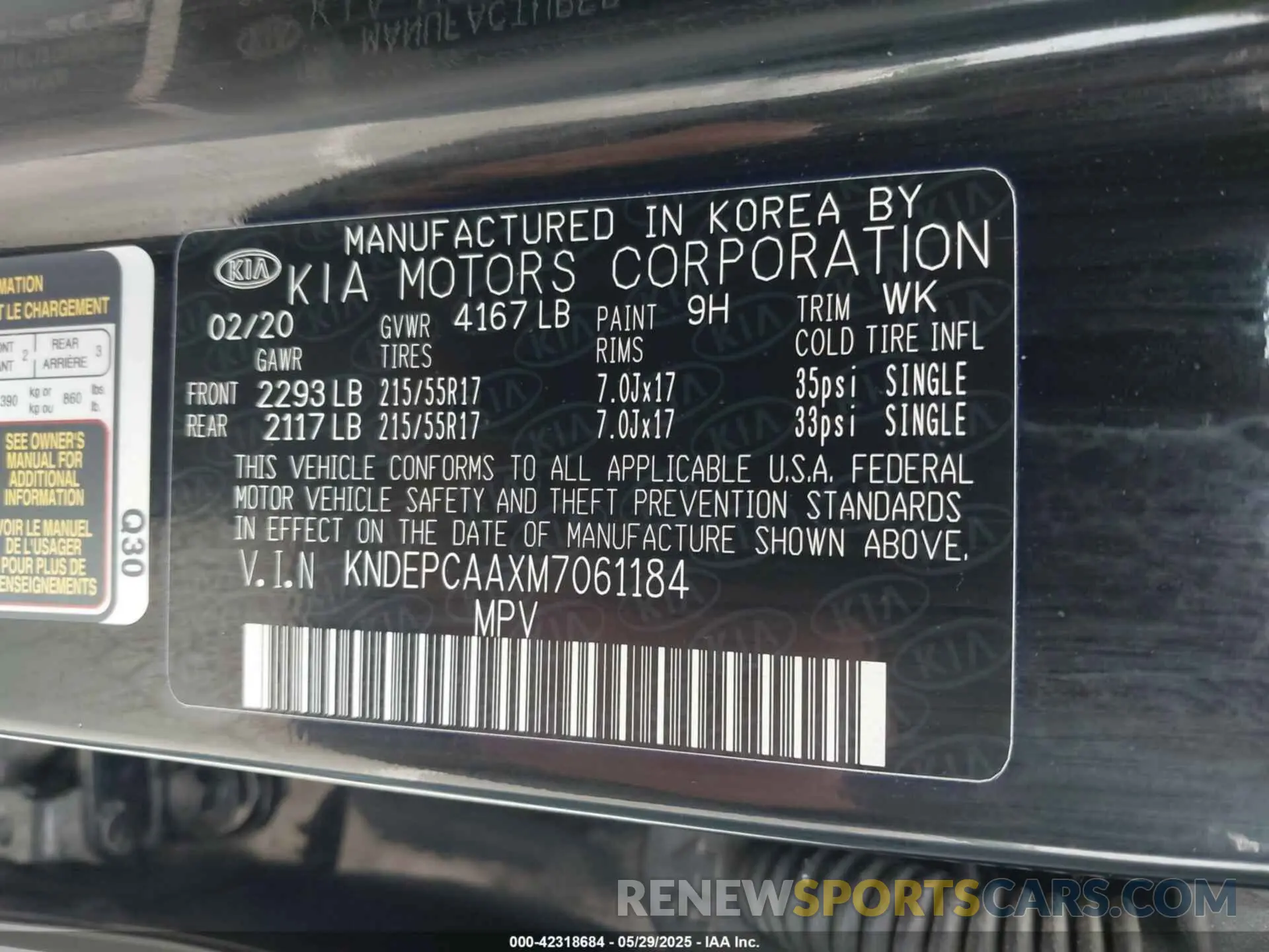 7 Photograph of a damaged car KNDEPCAAXM7061184 KIA SELTOS 2021