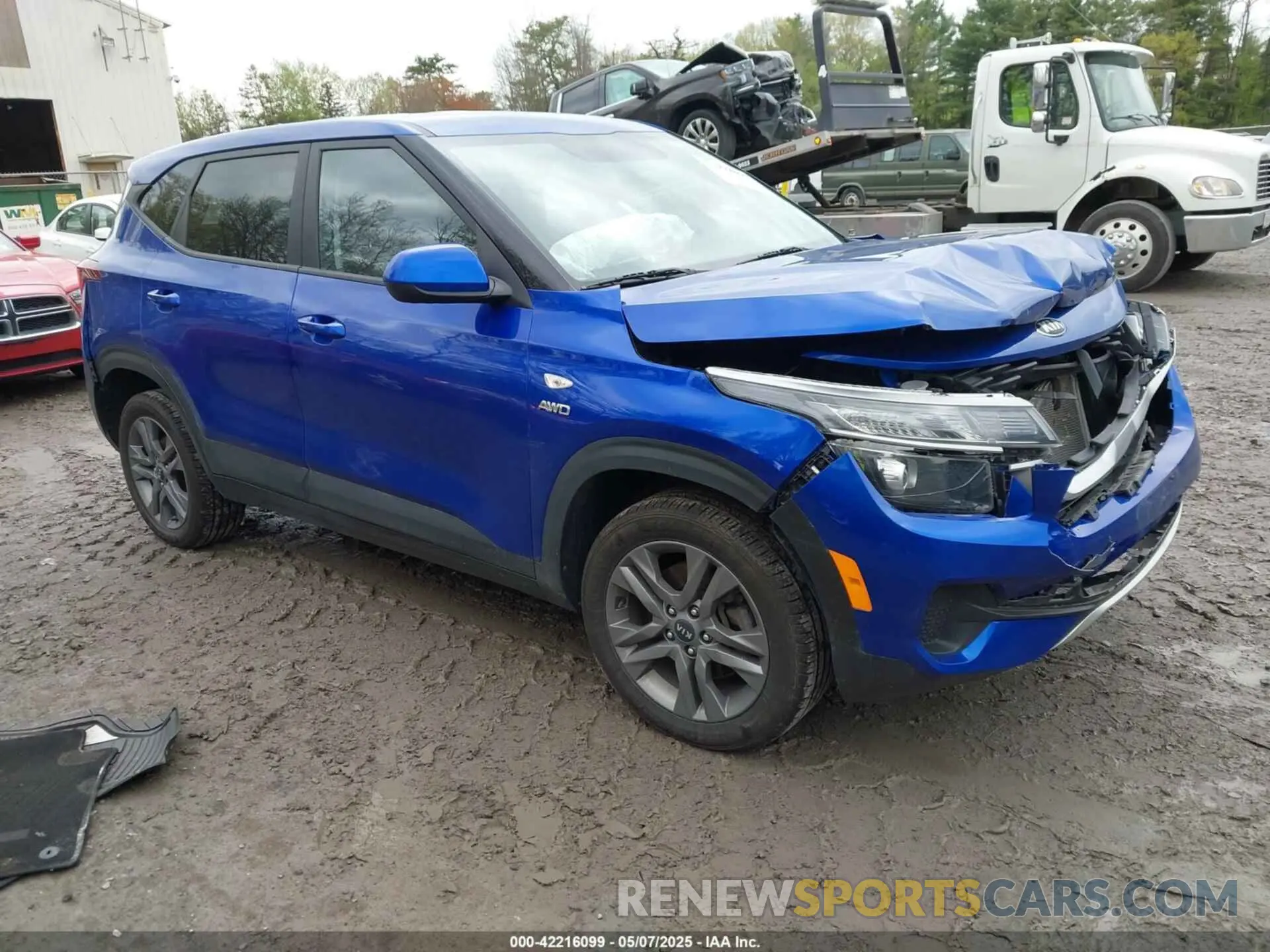 1 Photograph of a damaged car KNDEPCAAXM7180496 KIA SELTOS 2021
