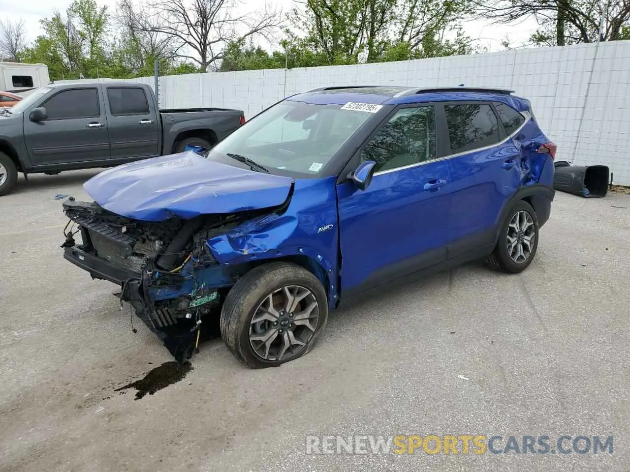 1 Photograph of a damaged car KNDERCAA0M7072270 KIA SELTOS 2021