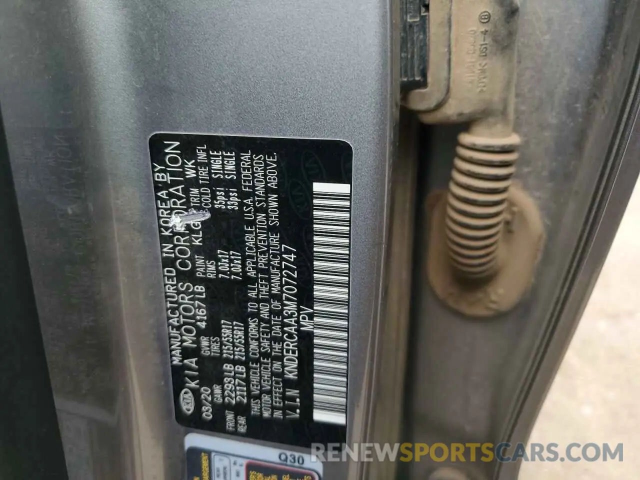 14 Photograph of a damaged car KNDERCAA3M7072747 KIA SELTOS 2021