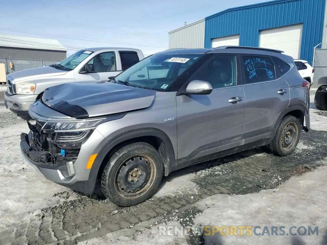 1 Photograph of a damaged car KNDERCAA3M7099267 KIA SELTOS 2021