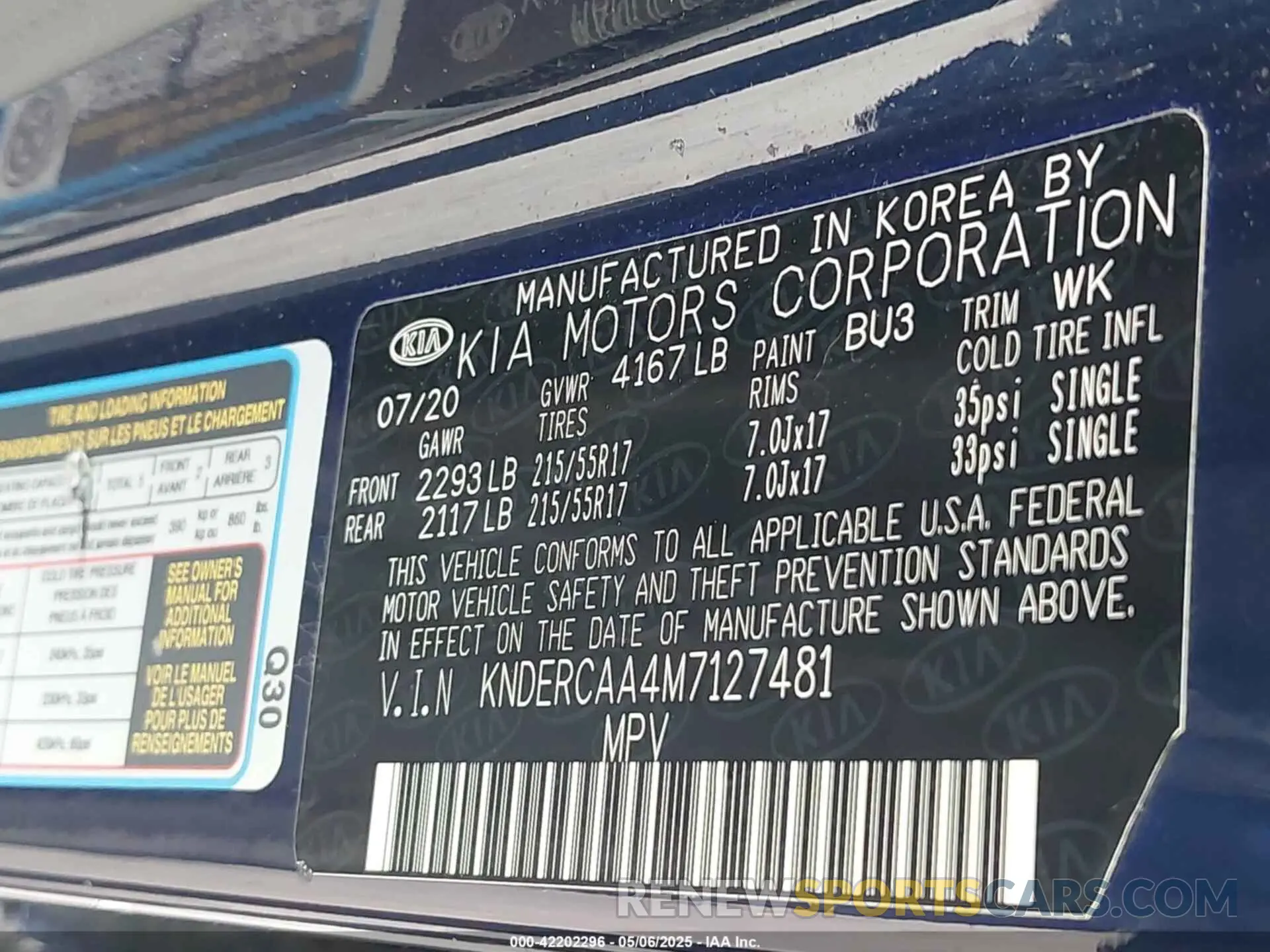 9 Photograph of a damaged car KNDERCAA4M7127481 KIA SELTOS 2021