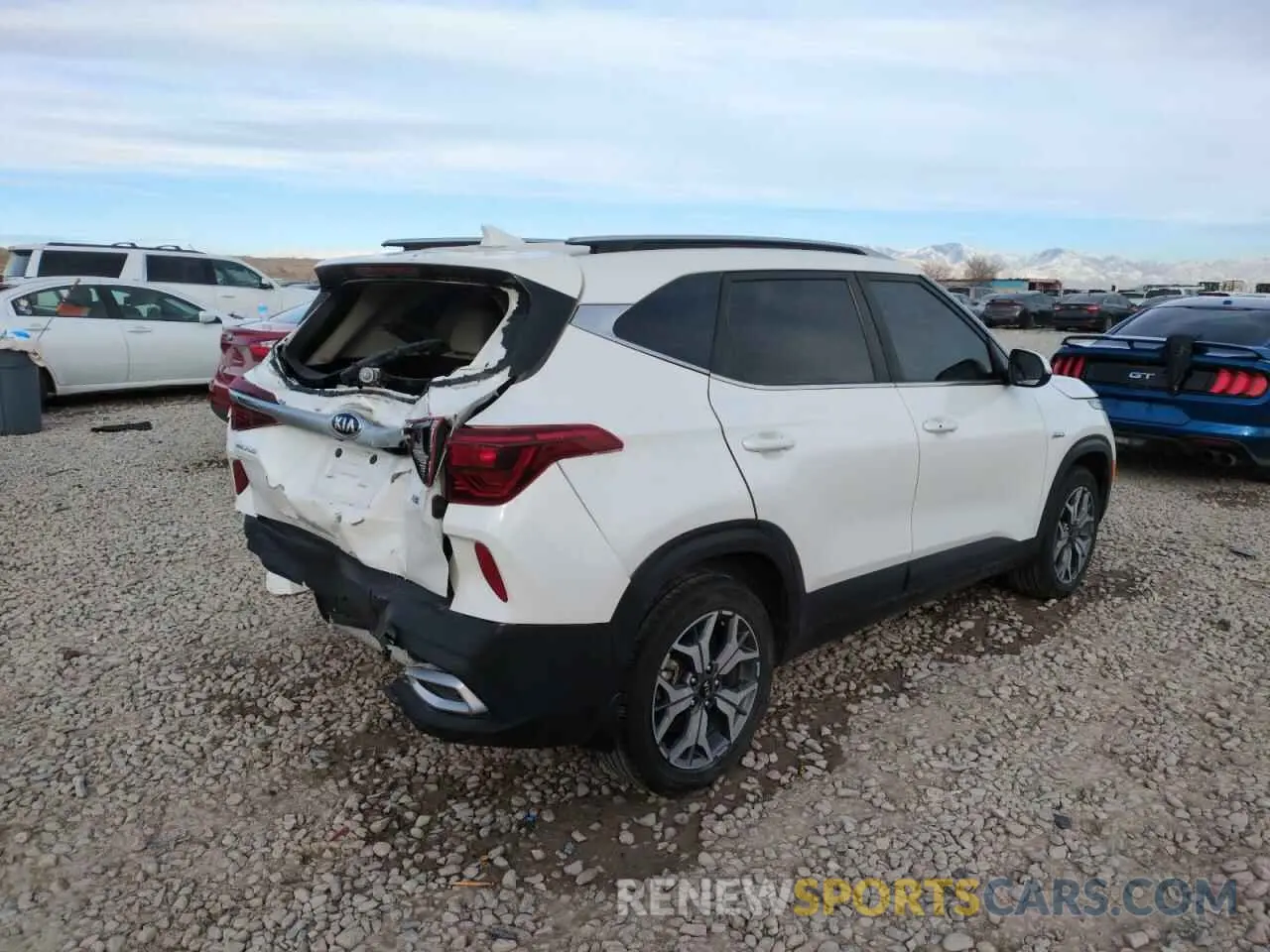 3 Photograph of a damaged car KNDERCAA4M7166135 KIA SELTOS 2021