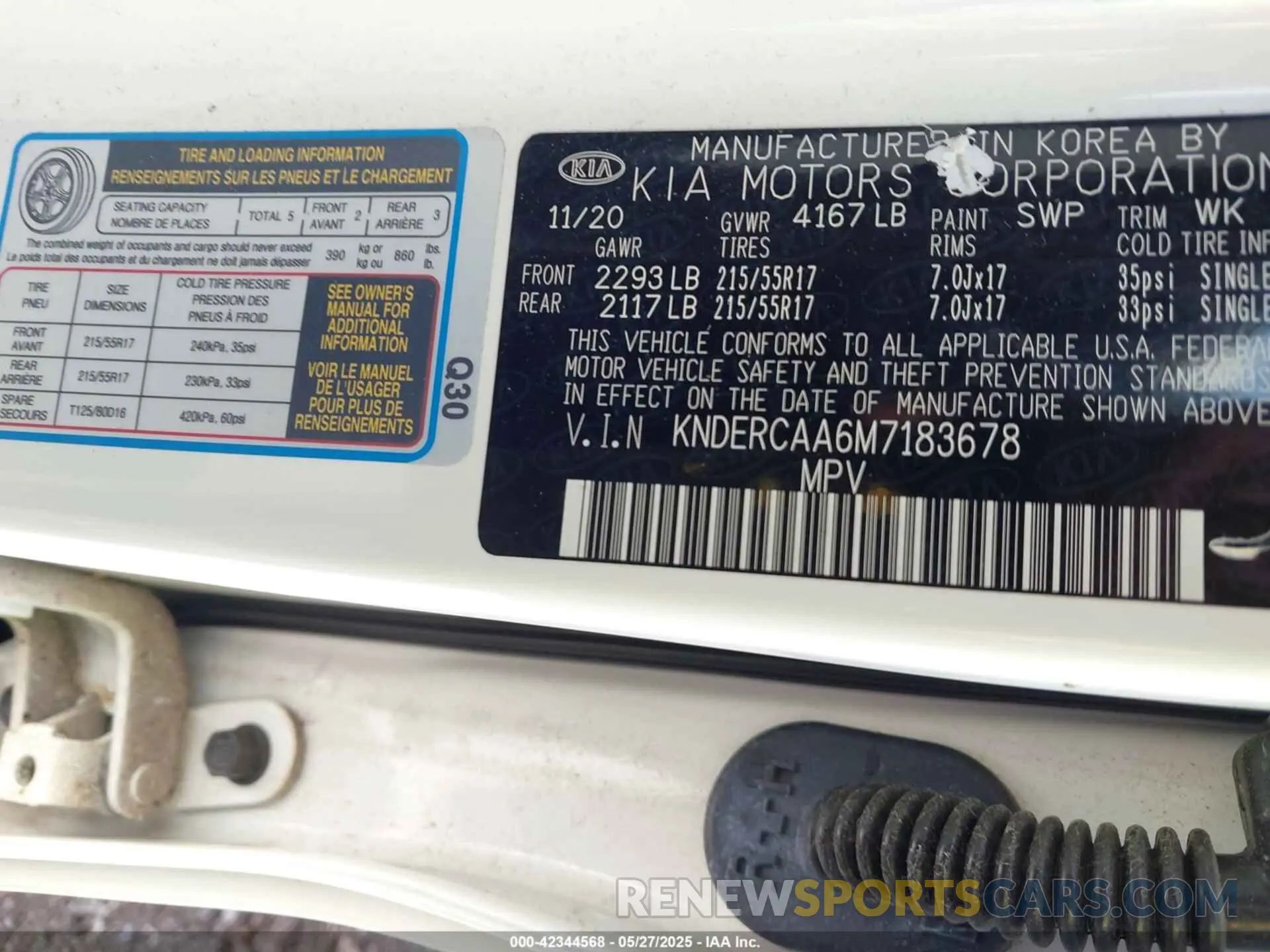 9 Photograph of a damaged car KNDERCAA6M7183678 KIA SELTOS 2021